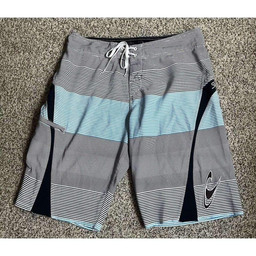 Men's O'Neill Superfreak Striped Board Shorts, Size 31